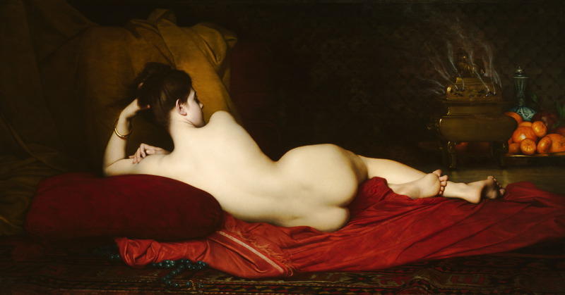 Wikioo.org - The Encyclopedia of Fine Arts - Painting, Artwork by Jules Joseph Lefebvre - Odalisque