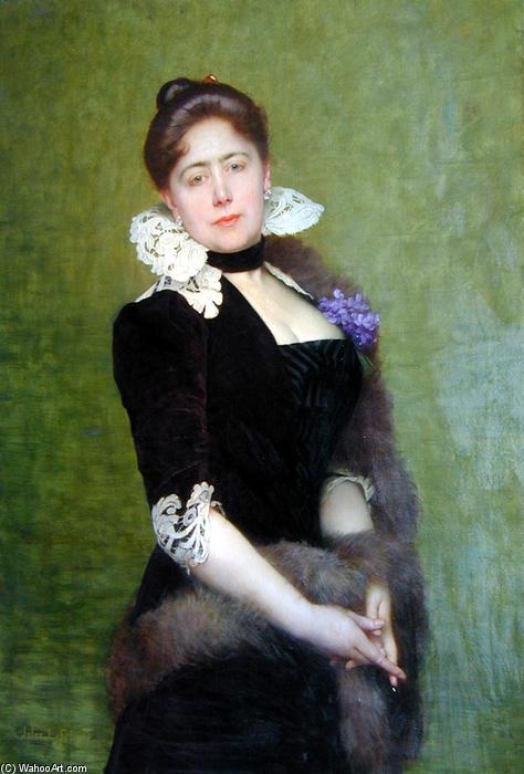 Wikioo.org - The Encyclopedia of Fine Arts - Painting, Artwork by Jules Joseph Lefebvre - Portrait of a Lady