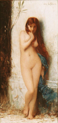 Wikioo.org - The Encyclopedia of Fine Arts - Painting, Artwork by Jules Joseph Lefebvre - Variation on 'La Cigale'