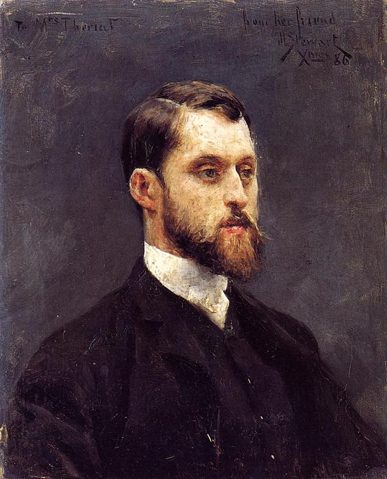 WikiOO.org - Encyclopedia of Fine Arts - Lukisan, Artwork Julius Leblanc Stewart - Self Portrait
