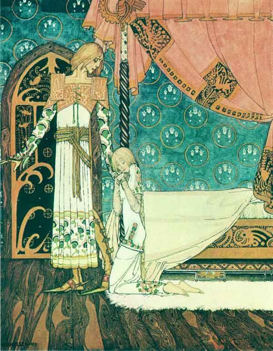 Wikioo.org - The Encyclopedia of Fine Arts - Painting, Artwork by Kay Rasmus Nielsen - Tell Me the Way Then