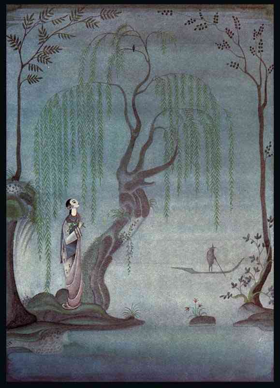 WikiOO.org – 美術百科全書 - 繪畫，作品 Kay Rasmus Nielsen - 夜莺 . 在晚上 , 一世 听 夜莺