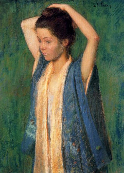 Wikioo.org - The Encyclopedia of Fine Arts - Painting, Artwork by Lilla Cabot Perry - Child in Kimono (Alice Perry)