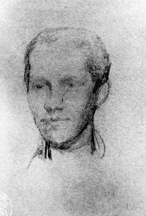 Wikioo.org - สารานุกรมวิจิตรศิลป์ - จิตรกรรม Lilla Cabot Perry - John La Farge´s drawing of Thomas Sergeant Perry