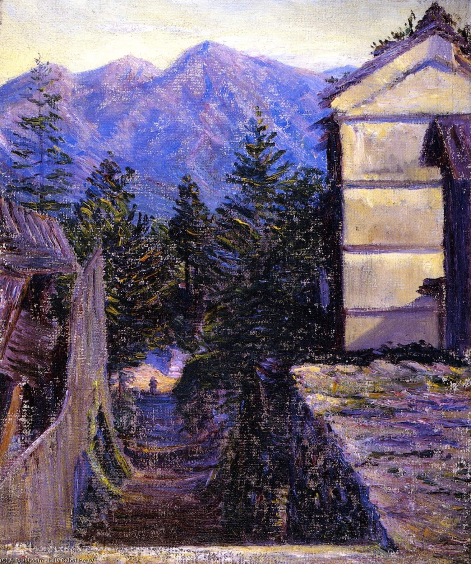 Wikioo.org - The Encyclopedia of Fine Arts - Painting, Artwork by Lilla Cabot Perry - Mountain Village, Japan