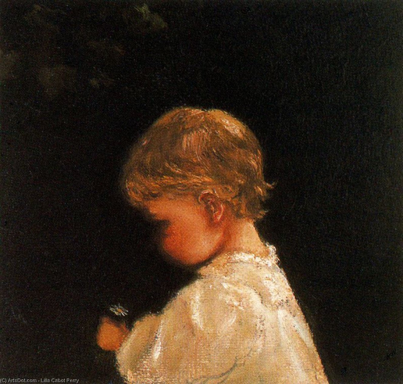 WikiOO.org - 百科事典 - 絵画、アートワーク Lilla Cabot Perry - 幼児の肖像（マーガレット·ペリー）