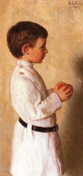 WikiOO.org - Encyclopedia of Fine Arts - Målning, konstverk Lilla Cabot Perry - Portrait of Augustus Lowell Putnam
