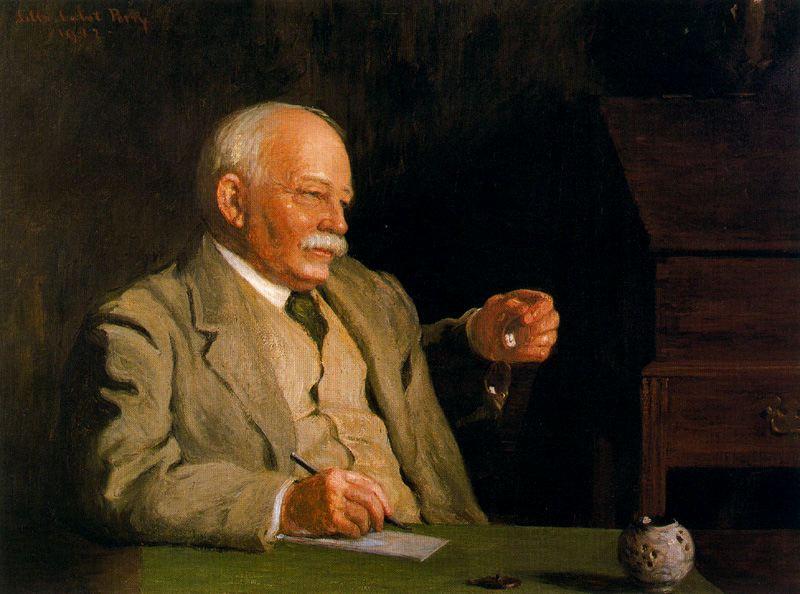 WikiOO.org - Encyclopedia of Fine Arts - Lukisan, Artwork Lilla Cabot Perry - Portrait of William Dean Howells