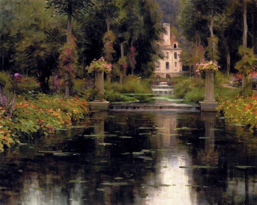Wikioo.org - The Encyclopedia of Fine Arts - Painting, Artwork by Louis Aston Knight - View Of A Chateaux