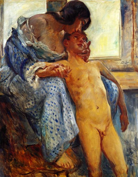 WikiOO.org - 百科事典 - 絵画、アートワーク Lovis Corinth (Franz Heinrich Louis) - 母の愛