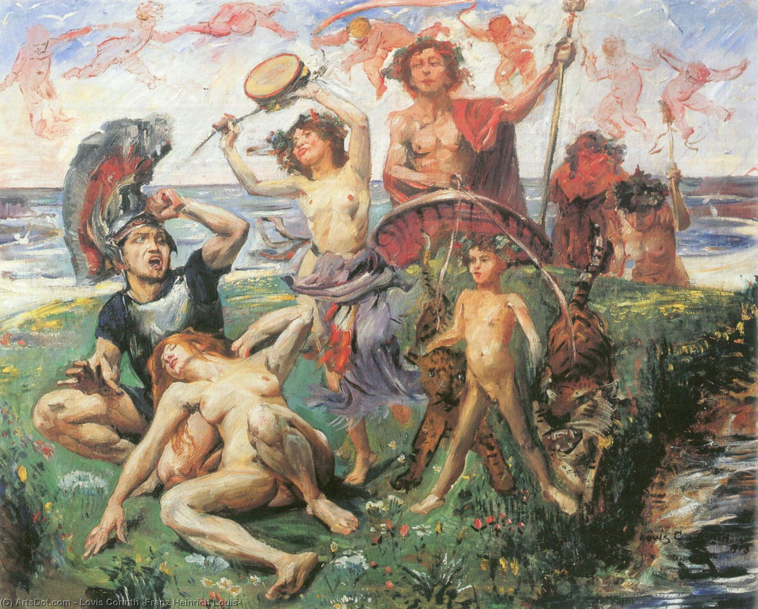 Wikioo.org – L'Encyclopédie des Beaux Arts - Peinture, Oeuvre de Lovis Corinth (Franz Heinrich Louis) - Ariadne auf À naxos