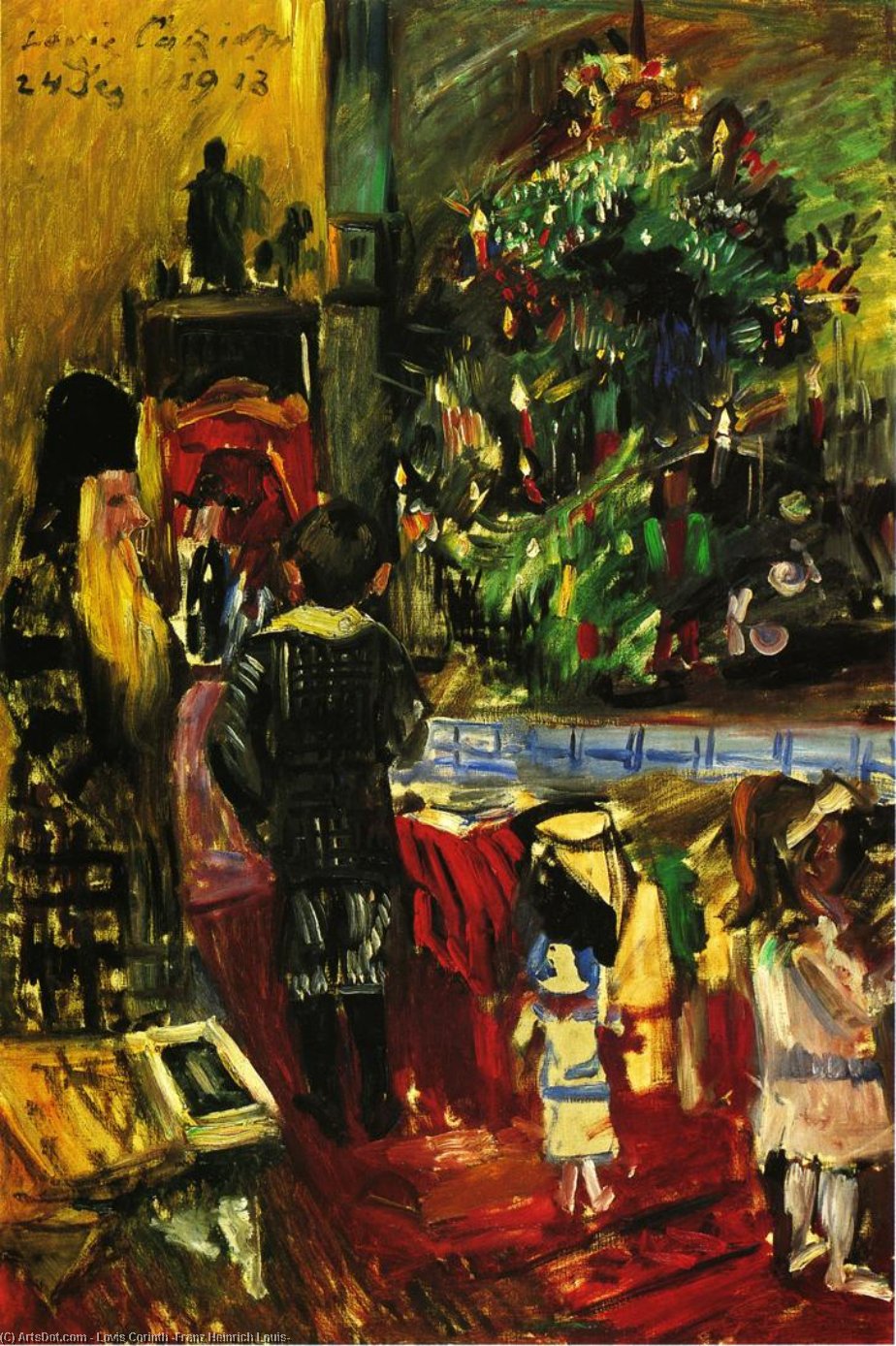 Wikioo.org - The Encyclopedia of Fine Arts - Painting, Artwork by Lovis Corinth (Franz Heinrich Louis) - Distributing Christmas Presents