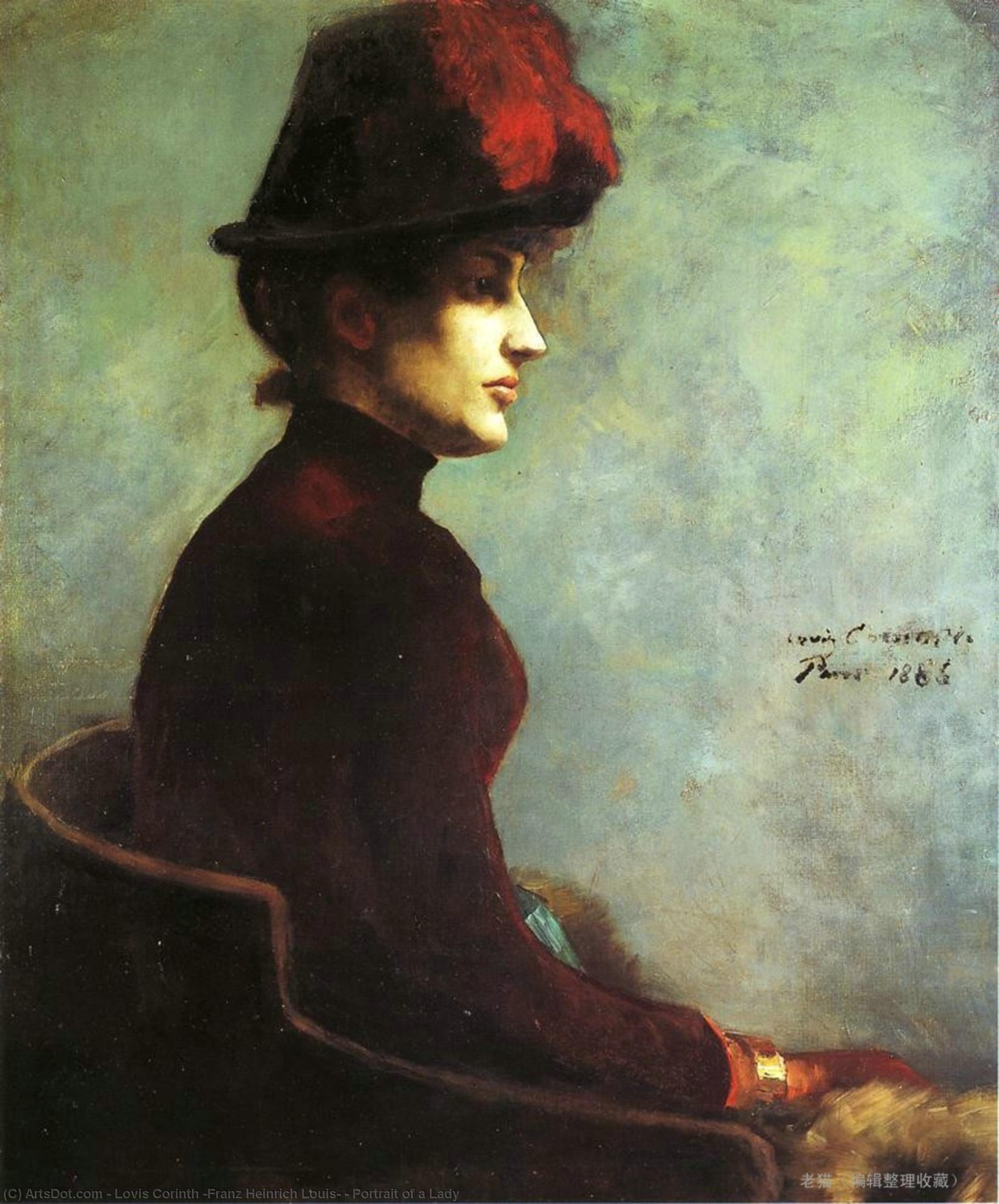 WikiOO.org – 美術百科全書 - 繪畫，作品 Lovis Corinth (Franz Heinrich Louis) - 一个女人的肖像