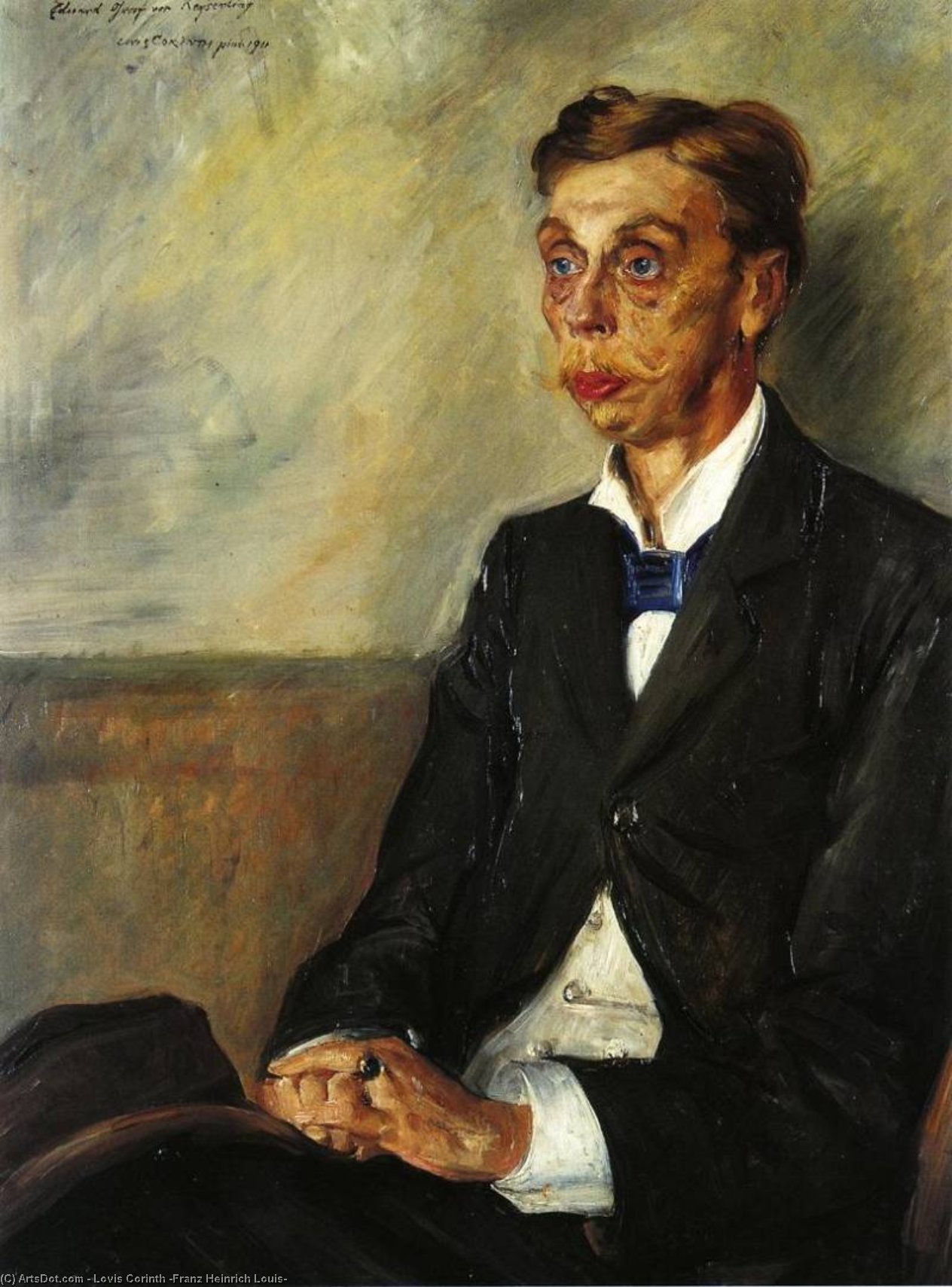 Wikioo.org - The Encyclopedia of Fine Arts - Painting, Artwork by Lovis Corinth (Franz Heinrich Louis) - Portrait of Eduard, Count Keyserling