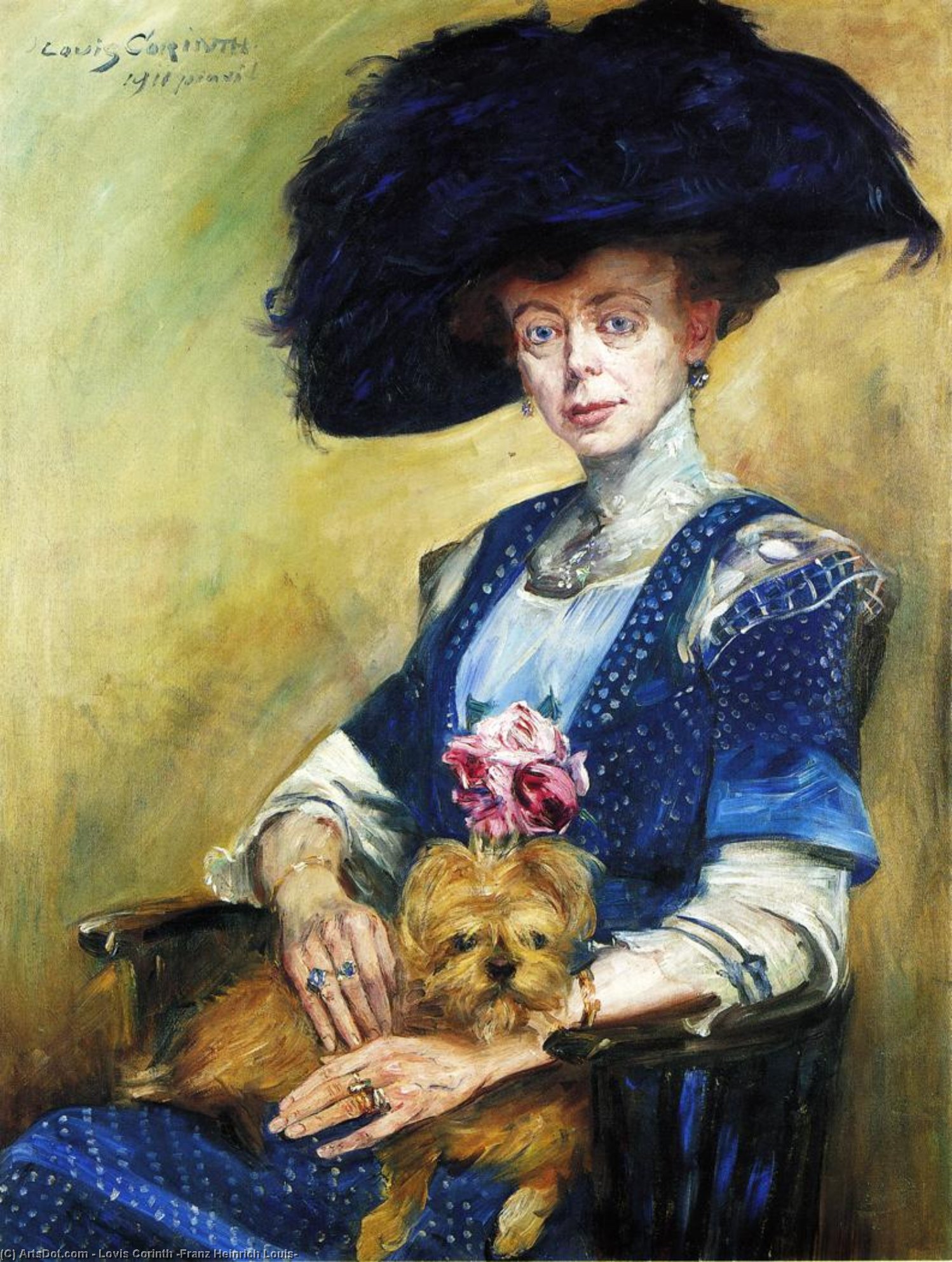Wikioo.org - The Encyclopedia of Fine Arts - Painting, Artwork by Lovis Corinth (Franz Heinrich Louis) - Portrait of Frau Luther