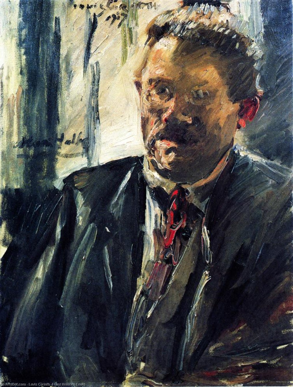 WikiOO.org - Encyclopedia of Fine Arts - Lukisan, Artwork Lovis Corinth (Franz Heinrich Louis) - Portrait of Max Halbe