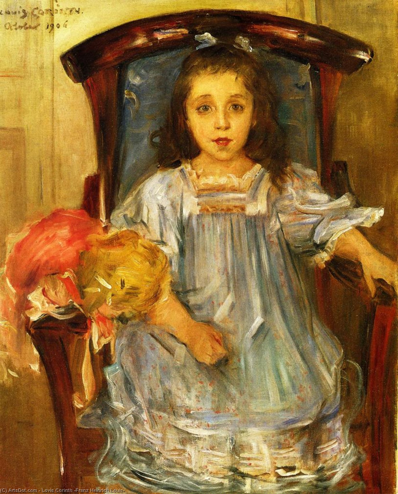 WikiOO.org - Enciclopédia das Belas Artes - Pintura, Arte por Lovis Corinth (Franz Heinrich Louis) - Portrait of Sophie Cassirer