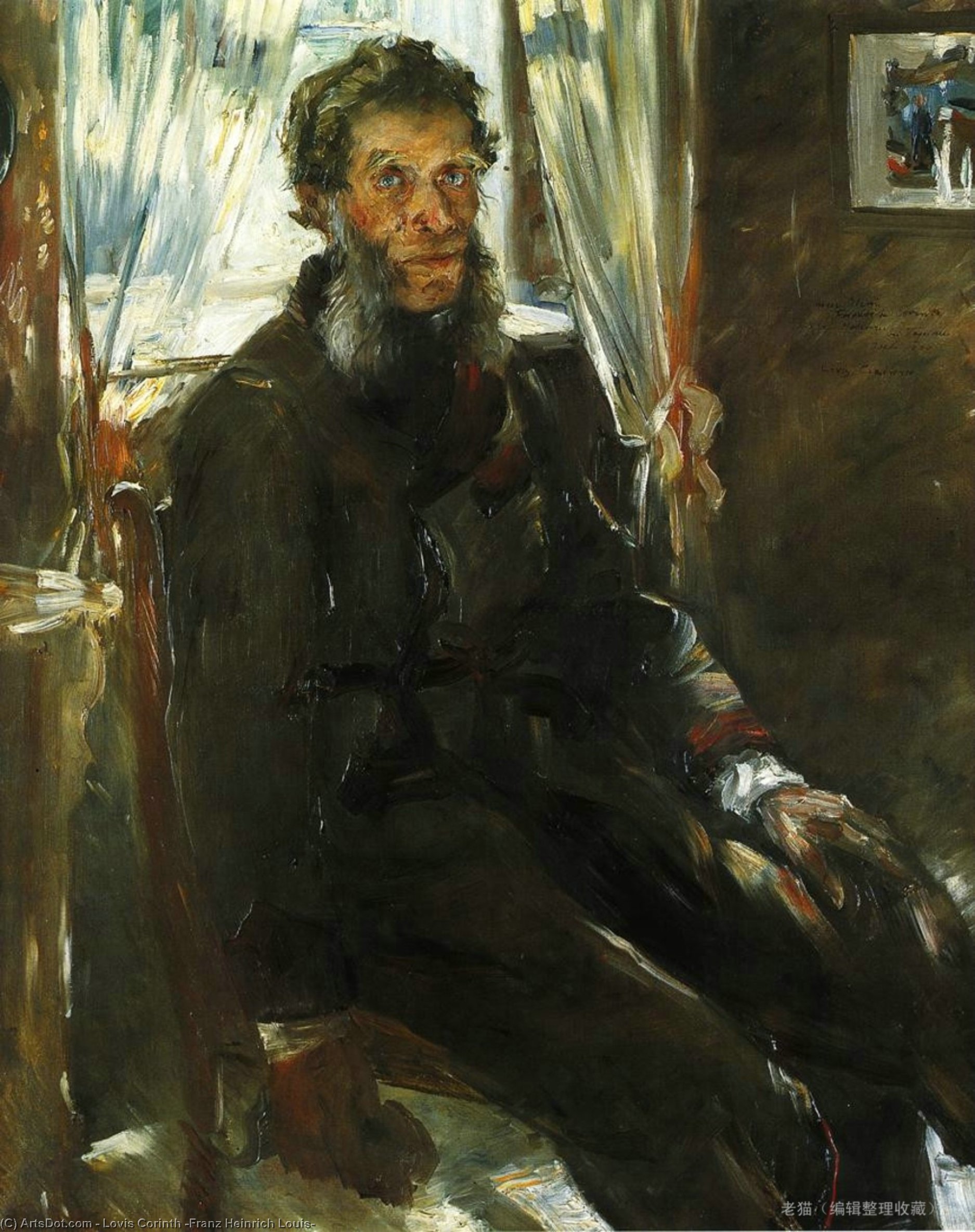 WikiOO.org – 美術百科全書 - 繪畫，作品 Lovis Corinth (Franz Heinrich Louis) - 肖像艺术家的叔叔，弗里德里希·科林斯