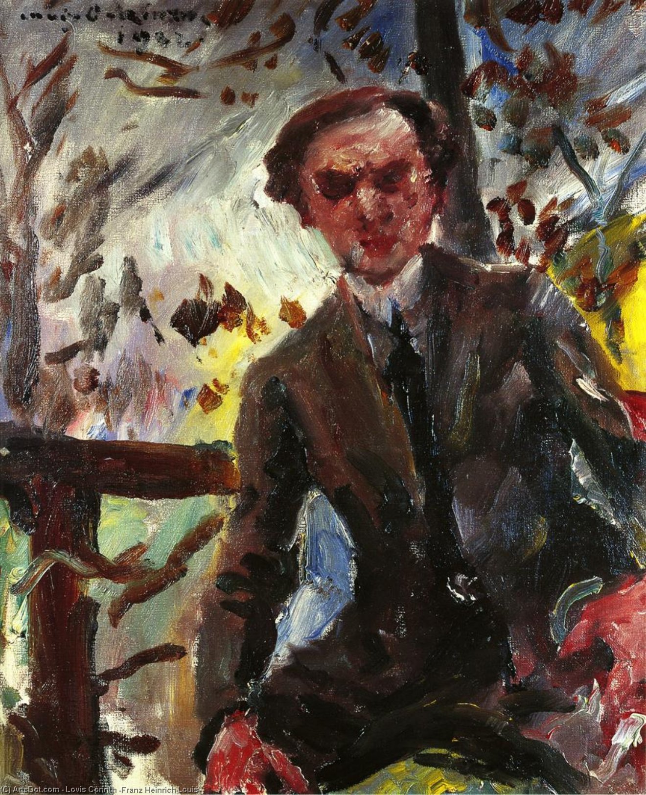 Wikioo.org - The Encyclopedia of Fine Arts - Painting, Artwork by Lovis Corinth (Franz Heinrich Louis) - Portrait of the Painter Leo Michelson