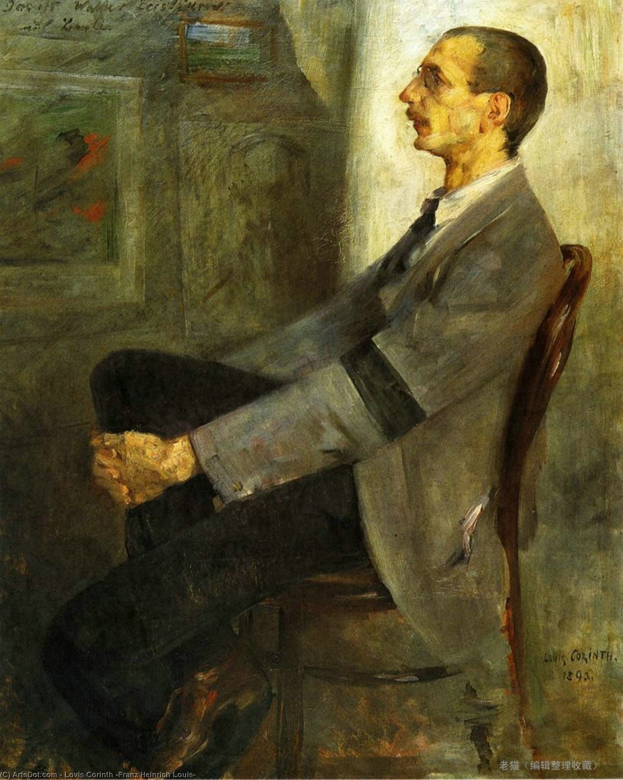 Wikioo.org - The Encyclopedia of Fine Arts - Painting, Artwork by Lovis Corinth (Franz Heinrich Louis) - Portrait of the Painter Walter Leistikow