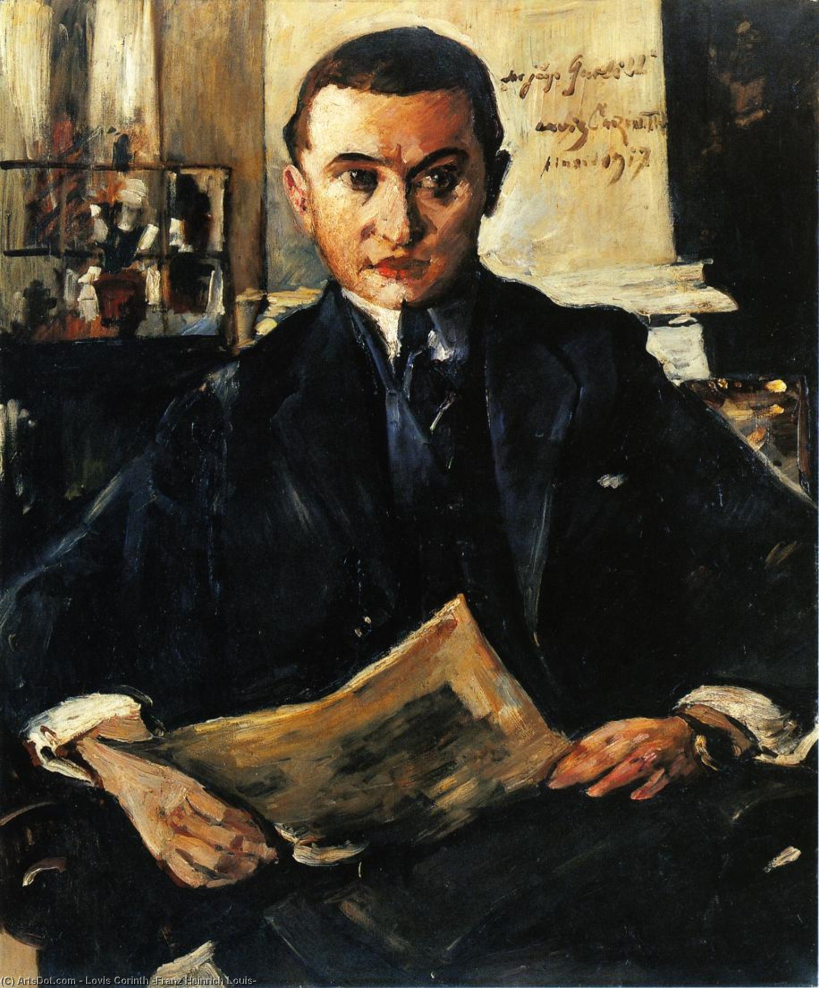 Wikioo.org - The Encyclopedia of Fine Arts - Painting, Artwork by Lovis Corinth (Franz Heinrich Louis) - Portrait of Wolfgang Gurlitt
