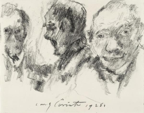 Wikoo.org - موسوعة الفنون الجميلة - اللوحة، العمل الفني Lovis Corinth (Franz Heinrich Louis) - Self-Portrait with Reflections