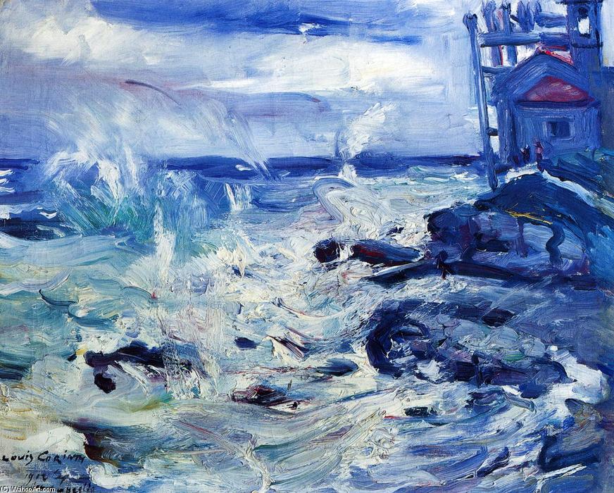 Wikioo.org - The Encyclopedia of Fine Arts - Painting, Artwork by Lovis Corinth (Franz Heinrich Louis) - Storm at Capo d'Ampeglio