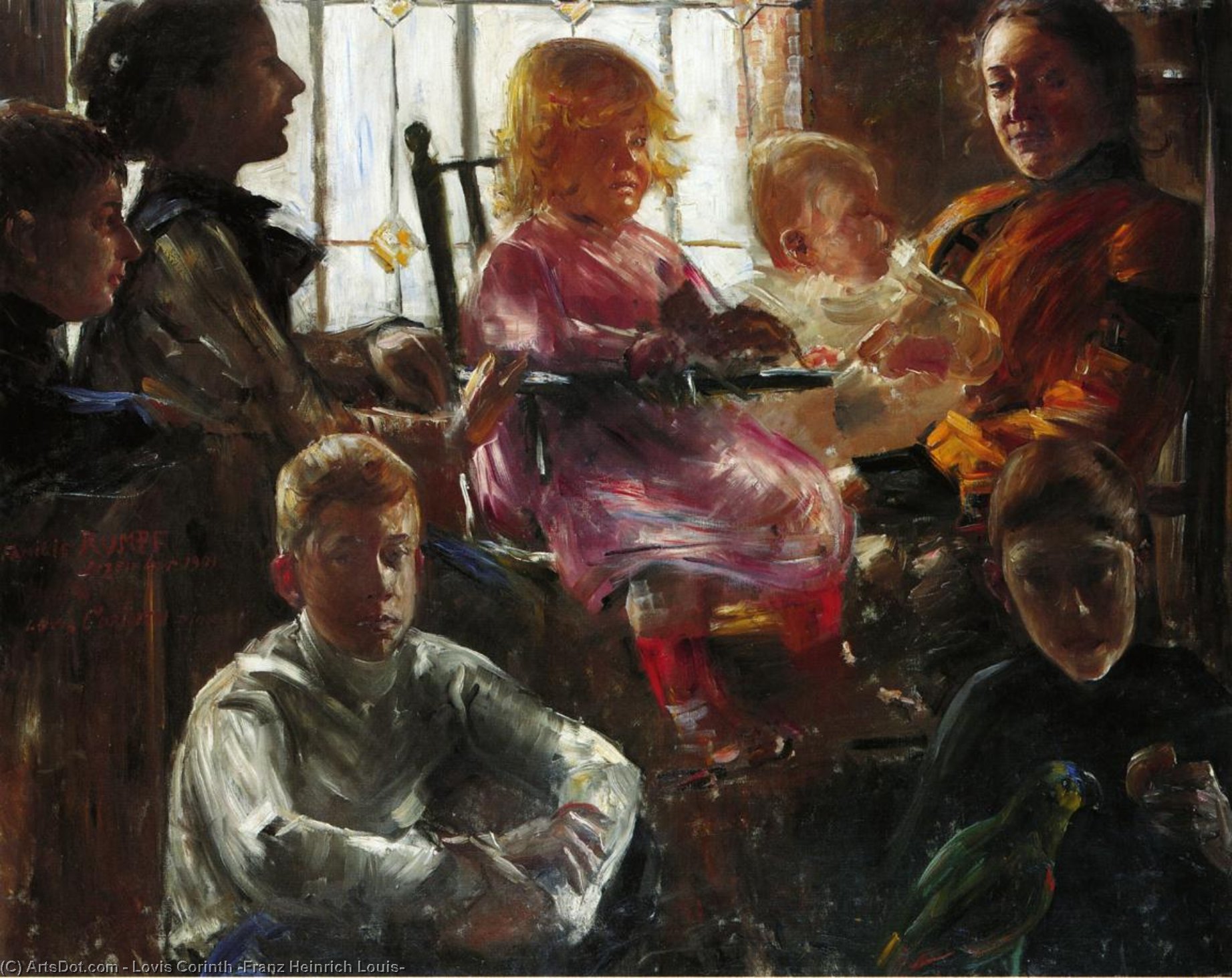 Wikioo.org - The Encyclopedia of Fine Arts - Painting, Artwork by Lovis Corinth (Franz Heinrich Louis) - The Family of the Painter Fritz Rumpf