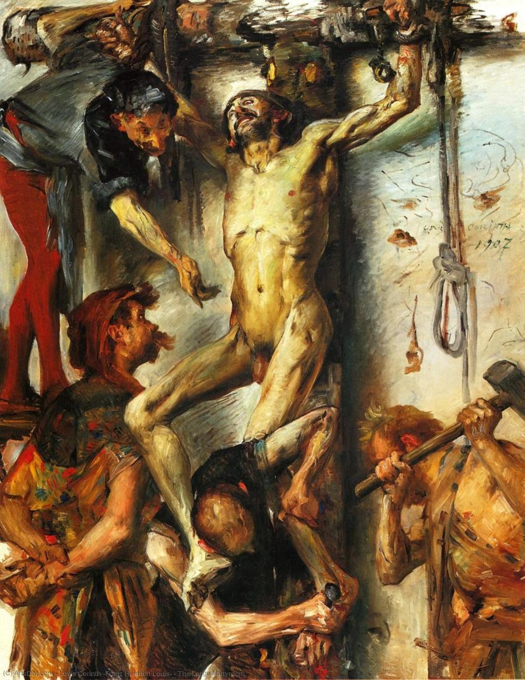 Wikioo.org - The Encyclopedia of Fine Arts - Painting, Artwork by Lovis Corinth (Franz Heinrich Louis) - The Large Martyrdom