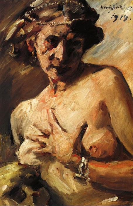 Wikioo.org - The Encyclopedia of Fine Arts - Painting, Artwork by Lovis Corinth (Franz Heinrich Louis) - The Magdalen with Pearls in Her Hair