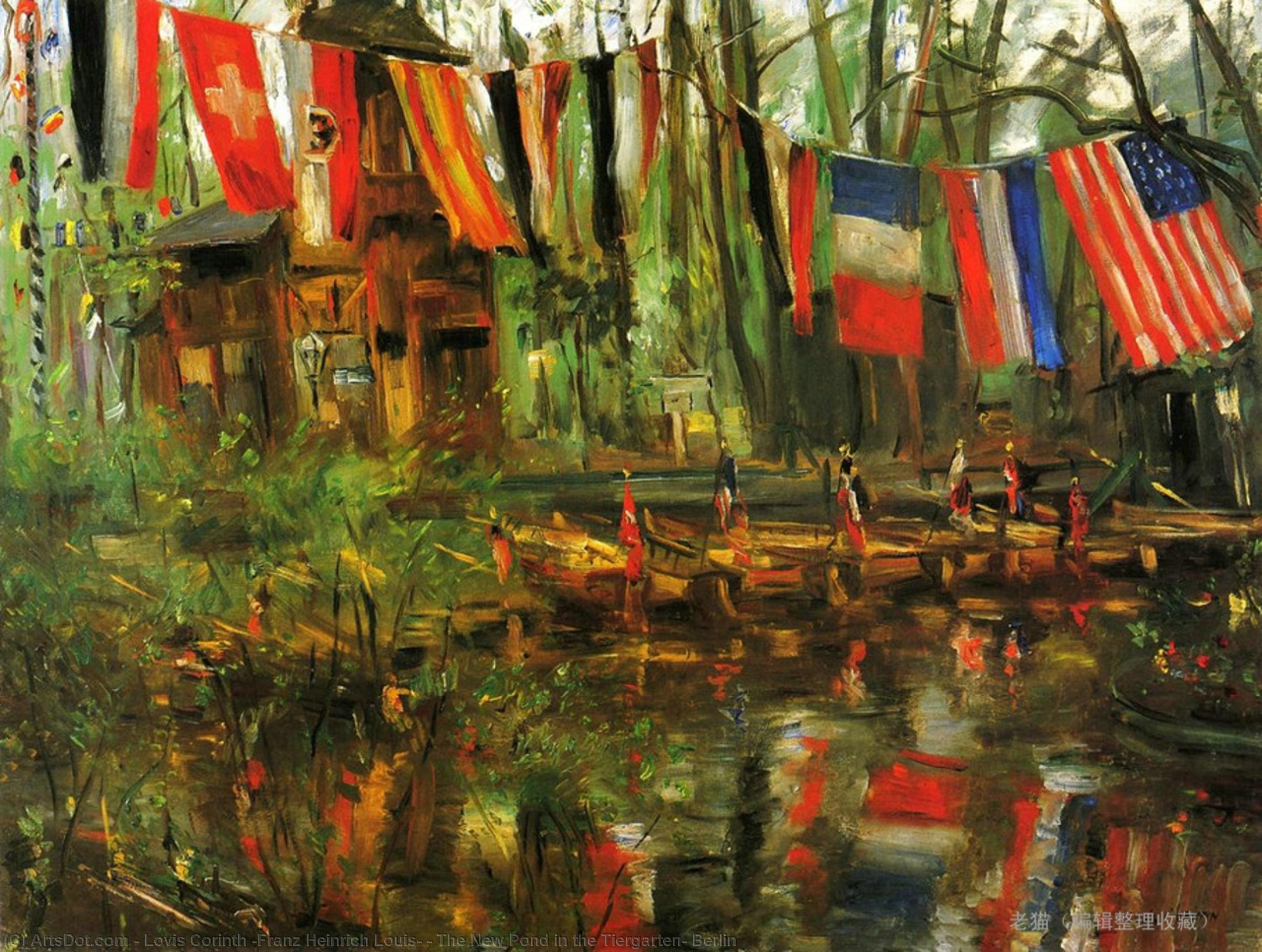 Wikioo.org - The Encyclopedia of Fine Arts - Painting, Artwork by Lovis Corinth (Franz Heinrich Louis) - The New Pond in the Tiergarten, Berlin