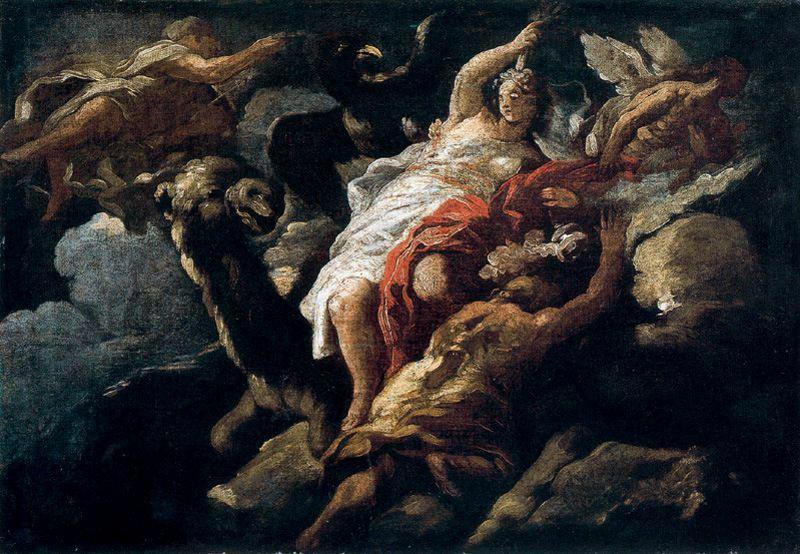 Wikioo.org - The Encyclopedia of Fine Arts - Painting, Artwork by Luca Giordano - allegory of Asia
