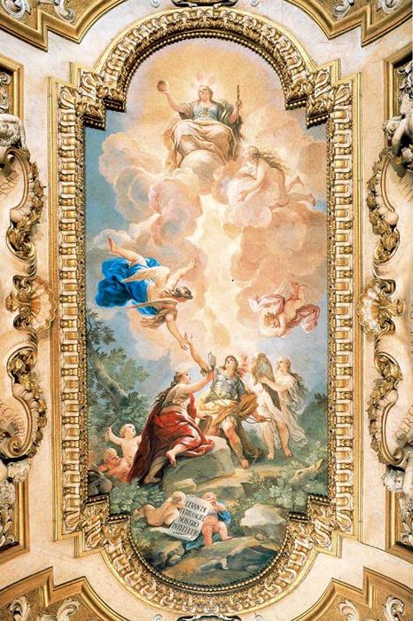 Wikioo.org - The Encyclopedia of Fine Arts - Painting, Artwork by Luca Giordano - Allegory of Divine Wisdom