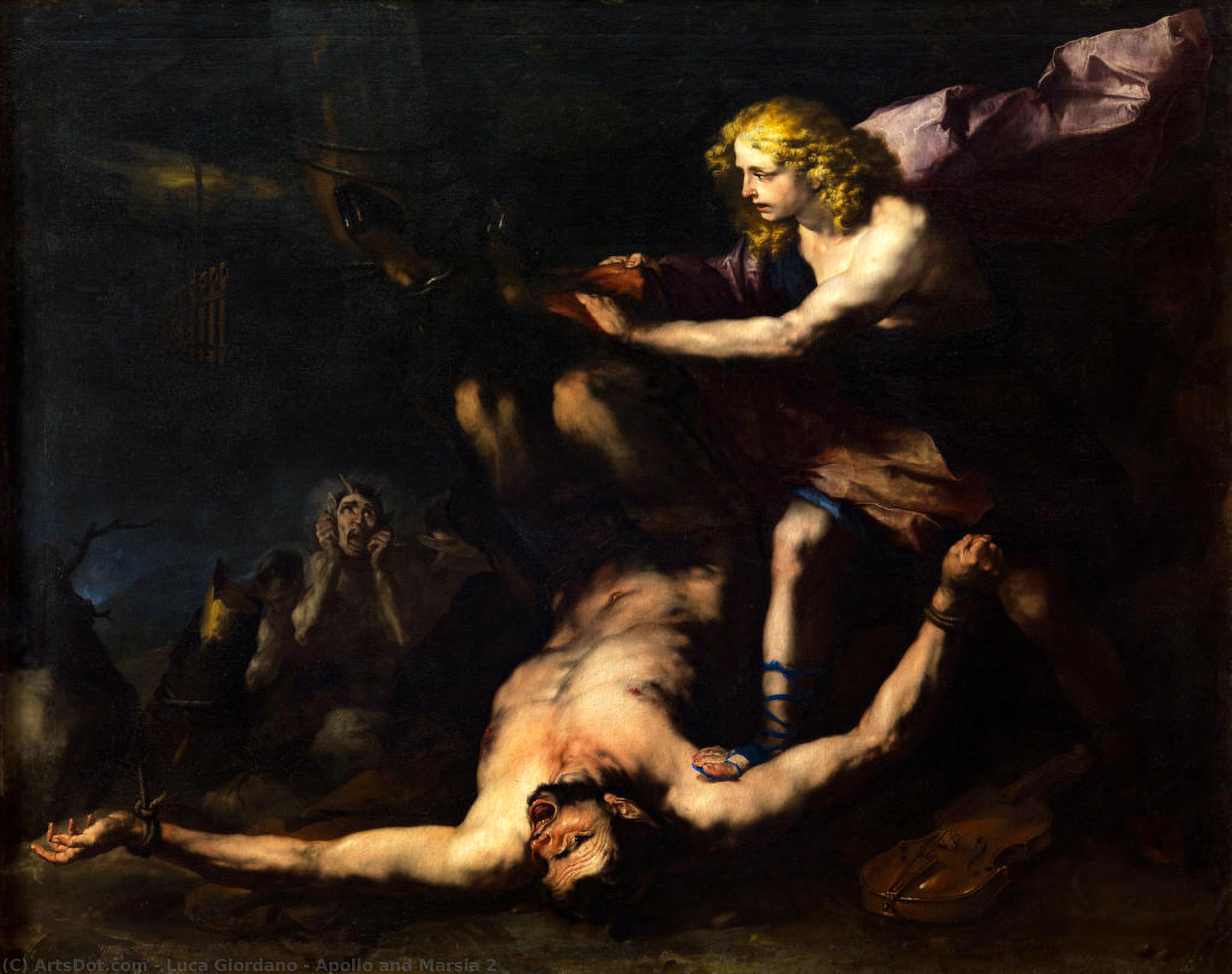 WikiOO.org - Encyclopedia of Fine Arts - Maľba, Artwork Luca Giordano - Apollo and Marsia