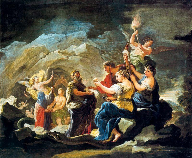 Wikioo.org - The Encyclopedia of Fine Arts - Painting, Artwork by Luca Giordano - cave of Eternity