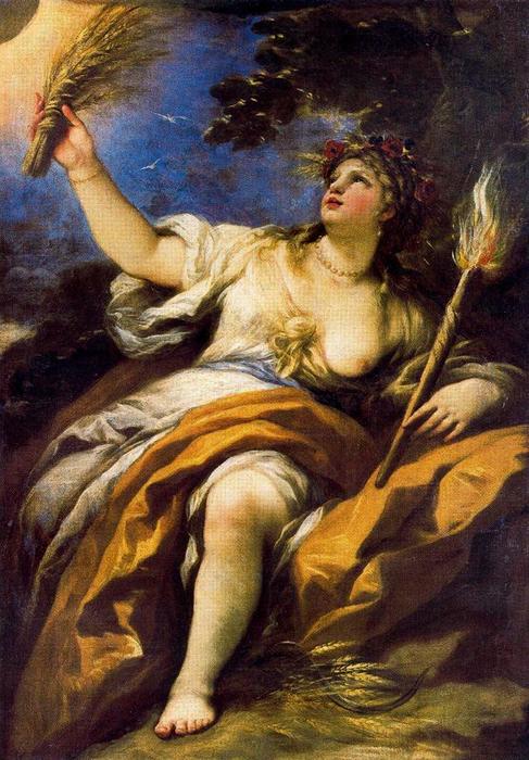 Wikioo.org - The Encyclopedia of Fine Arts - Painting, Artwork by Luca Giordano - Cerere