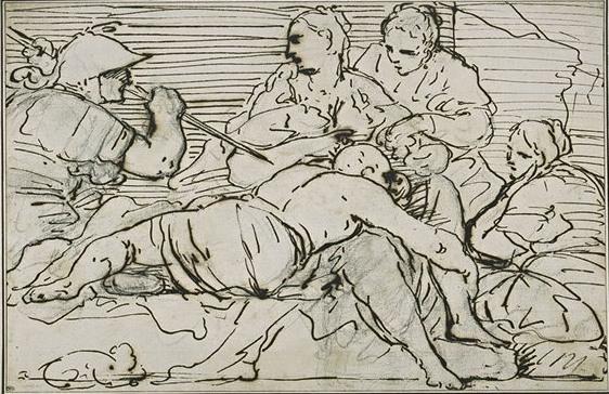 Wikioo.org - Die Enzyklopädie bildender Kunst - Malerei, Kunstwerk von Luca Giordano - Delilah Bereitstellung Samson die Philister