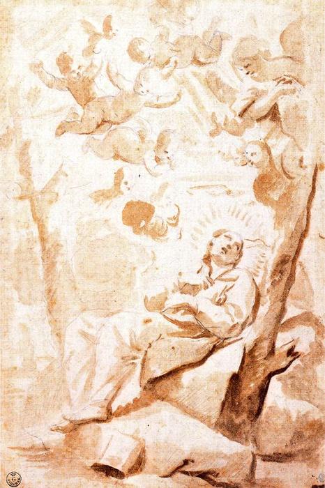 Wikioo.org - Die Enzyklopädie bildender Kunst - Malerei, Kunstwerk von Luca Giordano - ekstase von einem heiliger