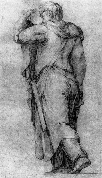 Wikioo.org - สารานุกรมวิจิตรศิลป์ - จิตรกรรม Luca Giordano - Figure of soldier
