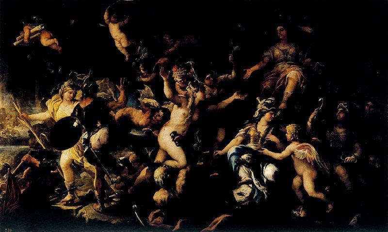 WikiOO.org - Encyclopedia of Fine Arts - Maleri, Artwork Luca Giordano - Messina returned to Spain