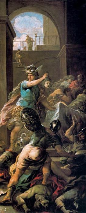 Wikioo.org - The Encyclopedia of Fine Arts - Painting, Artwork by Luca Giordano - Perseus and the Medusa