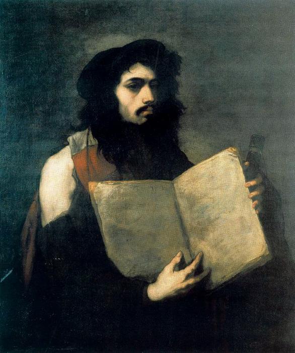 Wikioo.org - The Encyclopedia of Fine Arts - Painting, Artwork by Luca Giordano - Self-Portrait as a Philosopher