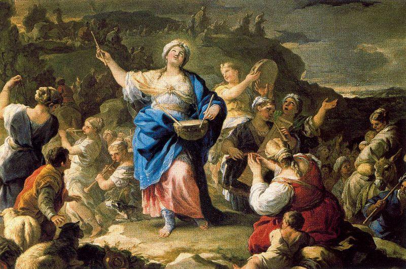 Wikioo.org - The Encyclopedia of Fine Arts - Painting, Artwork by Luca Giordano - Song of Miriam 1