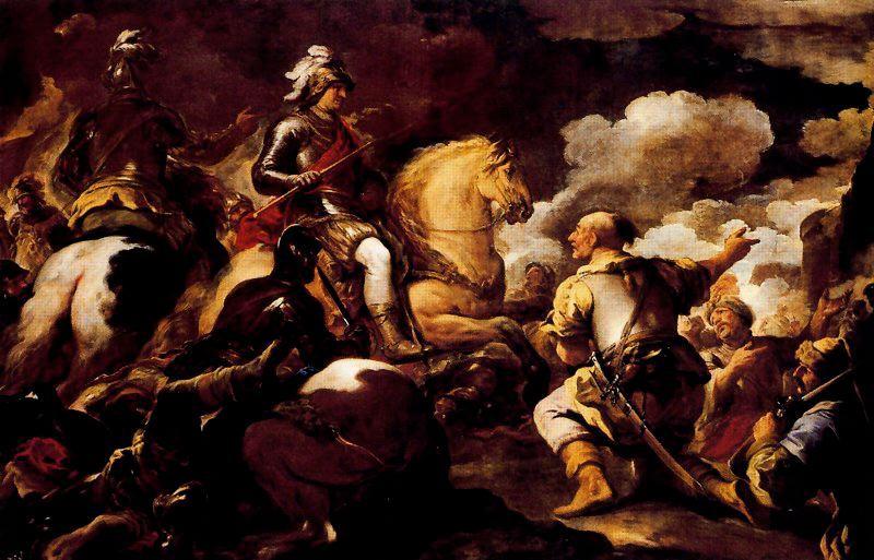 Wikioo.org - The Encyclopedia of Fine Arts - Painting, Artwork by Luca Giordano - Taking a stronghold