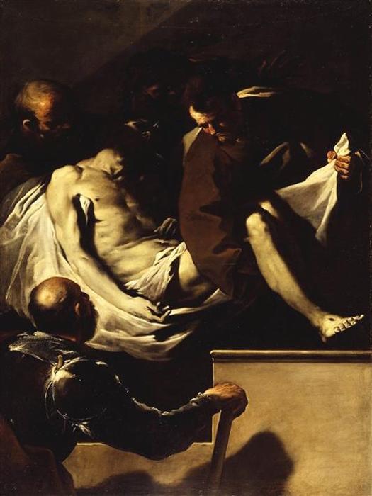 Wikioo.org - The Encyclopedia of Fine Arts - Painting, Artwork by Luca Giordano - The Entombment of Christ