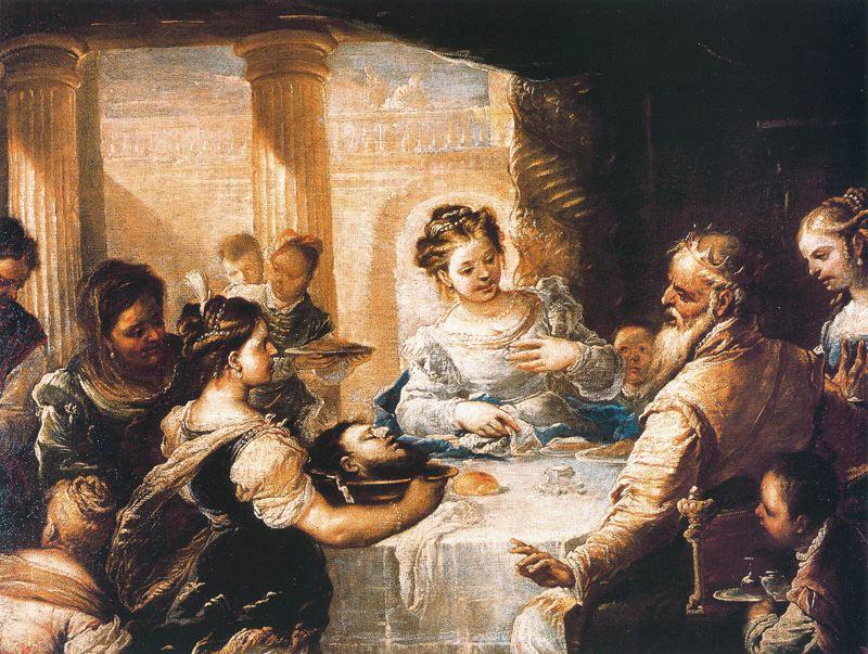 Wikioo.org - The Encyclopedia of Fine Arts - Painting, Artwork by Luca Giordano - The feast of Herod