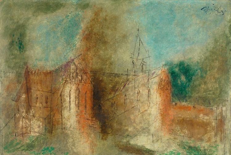 Wikioo.org - The Encyclopedia of Fine Arts - Painting, Artwork by Lyonel Feininger - Cathedral (Cammin)