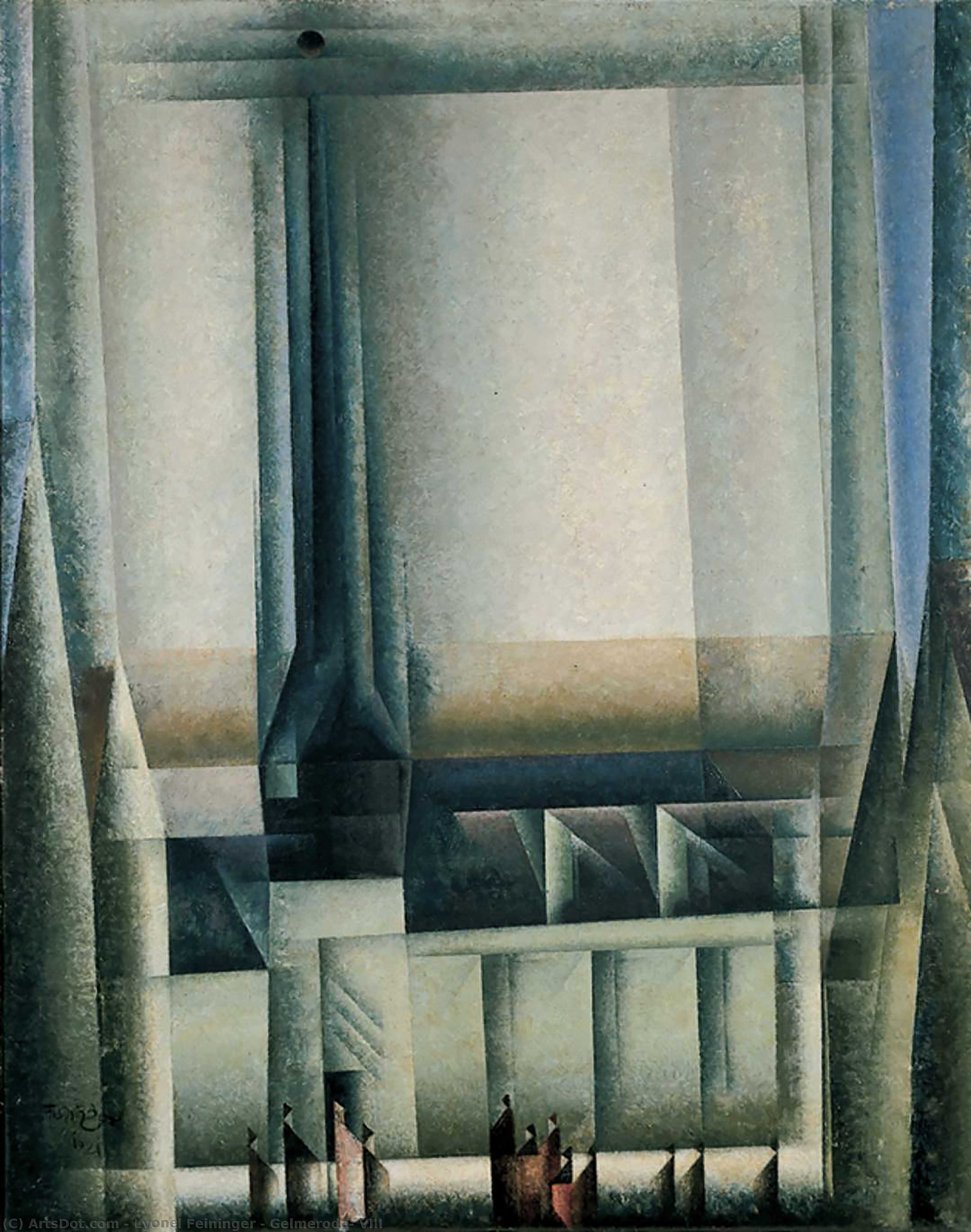 WikiOO.org - Енциклопедія образотворчого мистецтва - Живопис, Картини
 Lyonel Feininger - Gelmeroda, VIII