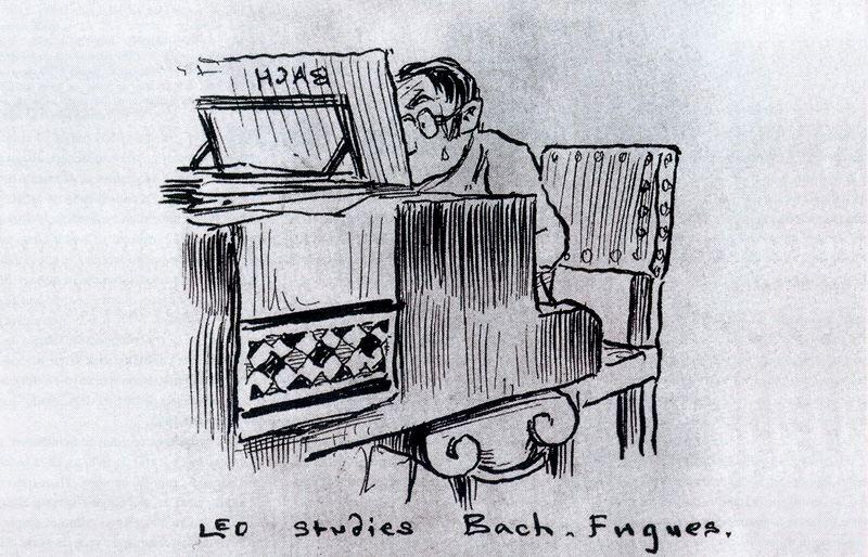 Wikioo.org – L'Enciclopedia delle Belle Arti - Pittura, Opere di Lyonel Feininger - Leo studia fughe di Bach