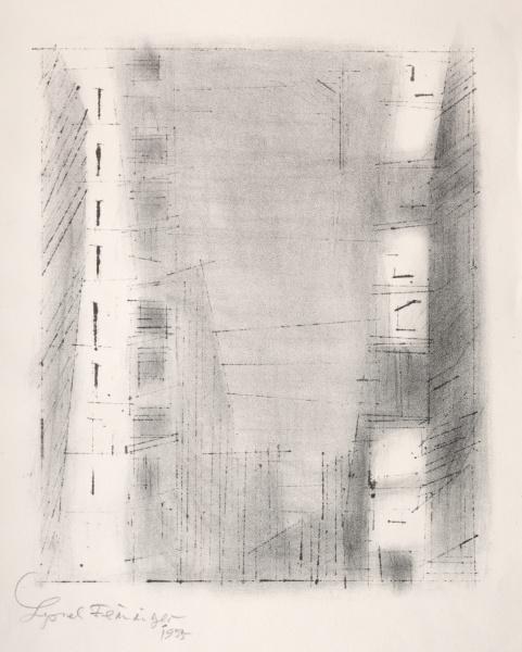 Wikioo.org - Die Enzyklopädie bildender Kunst - Malerei, Kunstwerk von Lyonel Feininger - Manhattan 3, Stein 2